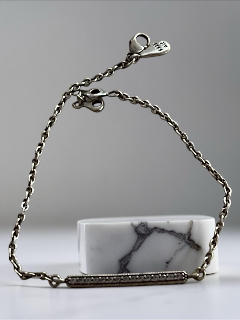 Pandora Sterling Silver Bar Chain Bracelets